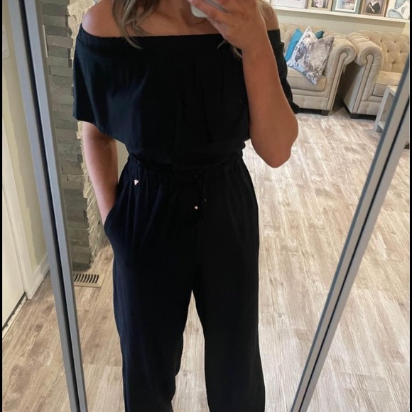 Guess Pants - Guess Black Jumpsuit EUC